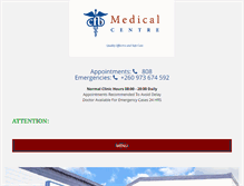 Tablet Screenshot of cfbmedic.com.zm